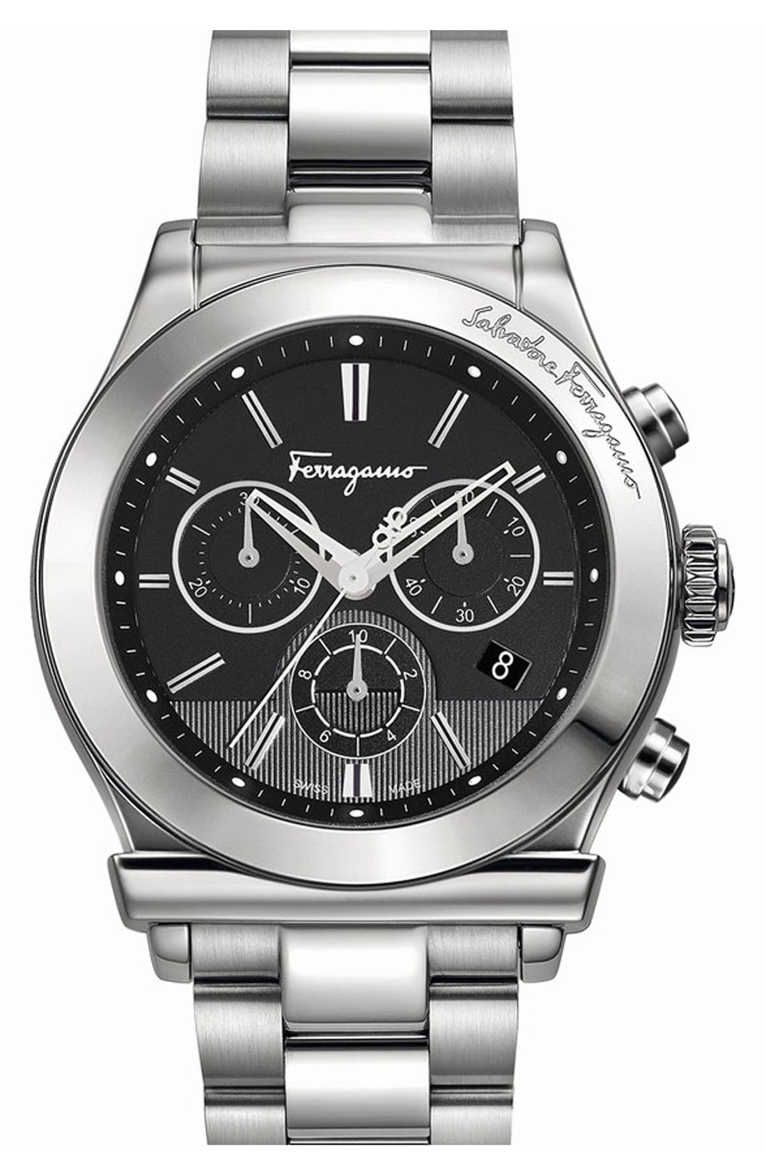 salvatore ferragamo men's 1898 chrono watch