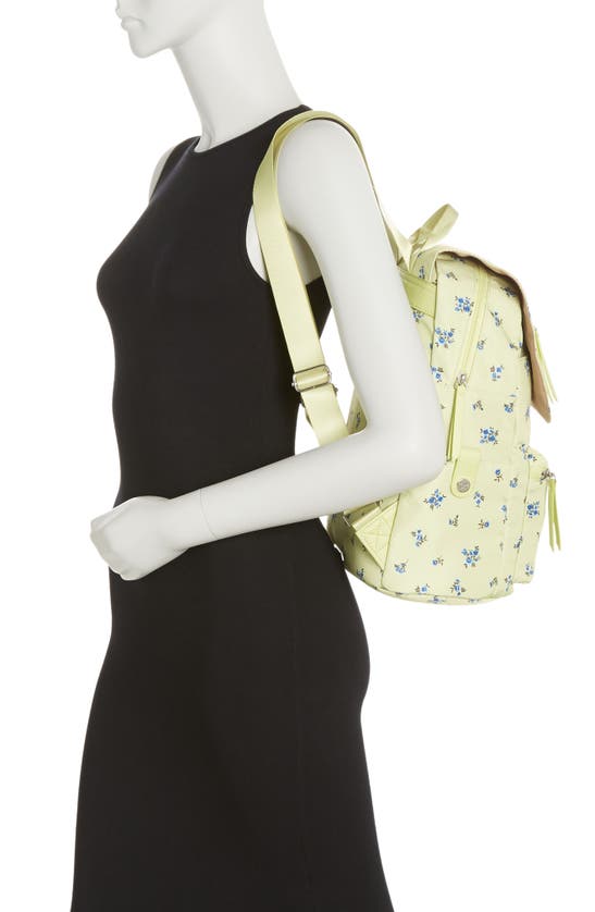 Madden Girl Proper Flap Nylon Backpack In Green Multi