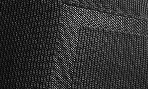 Misook Inverted Notch Collar Tailored Knit Jacket In Black