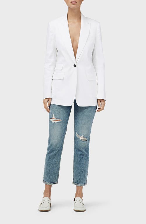 Rag & Bone Wren Ripped High Waist Ankle Slim Jeans In Everly
