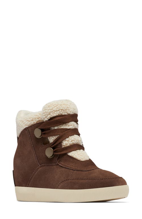 Out N About Faux Shearling Bootie in Tobacco/Natural
