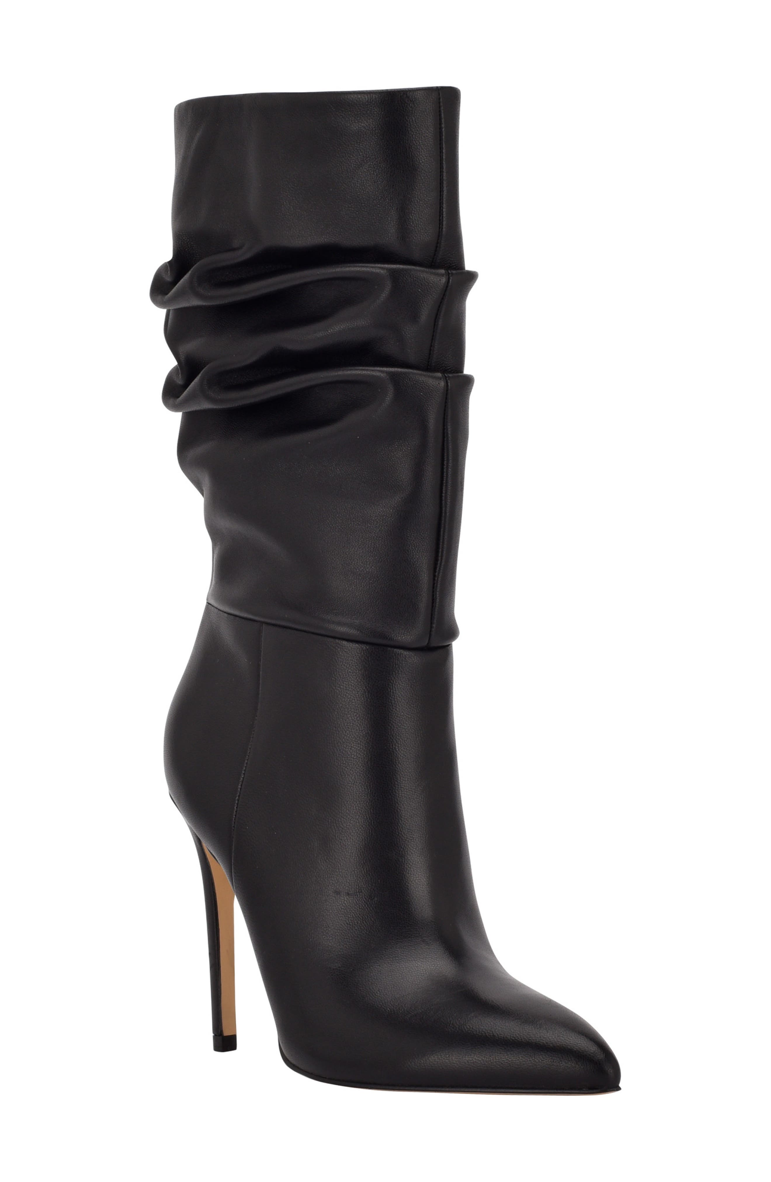 womens black slouchy boots