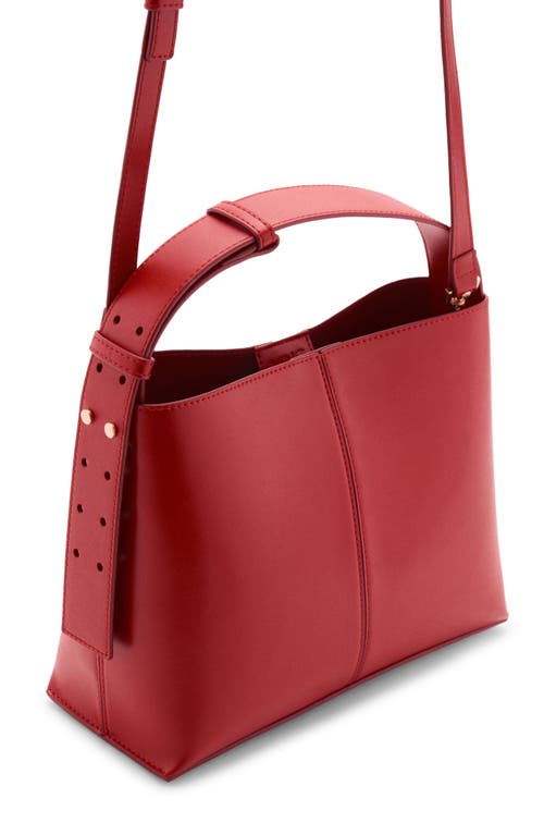 Shop Mango Shopper Shoulder Bag In Red