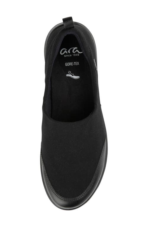Ara Topaz Waterproof Slip-on Sneaker In Black