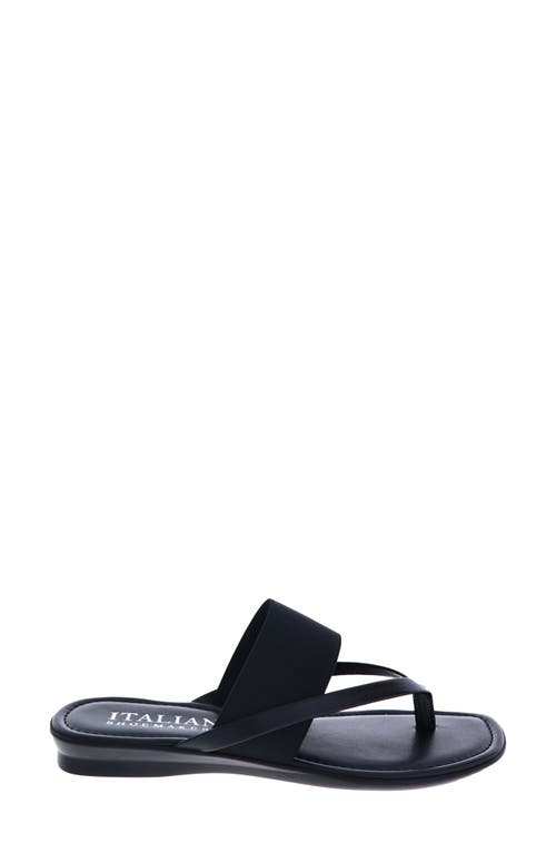 Italian Shoemakers Felia Flip Flop In Black