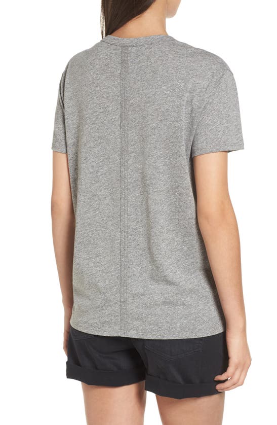Shop Ag Henson Tee In Speckled Heather Grey