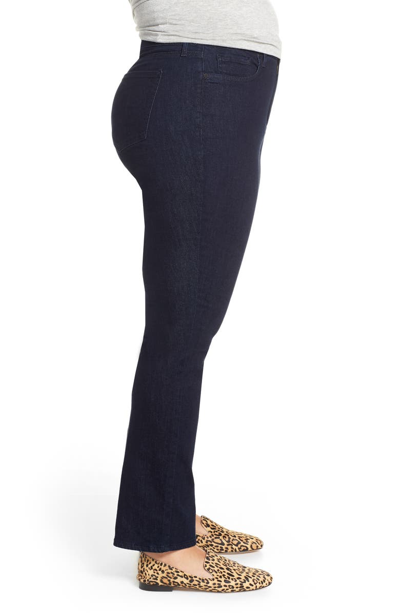 NYDJ Marilyn High Rise Straight Leg Jeans, Alternate, color, Rinse Tonal Stitch