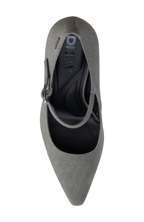 Dkny Spruce Pointed Toe Mary Jane Pump In Grey/graphite