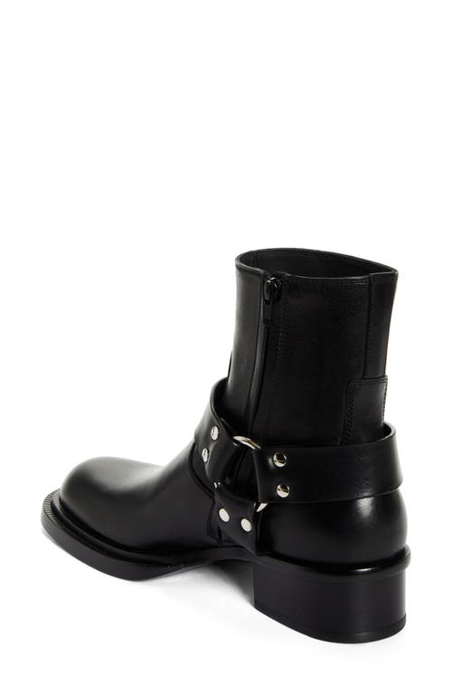 Shop Alexander Mcqueen Harness Boot In Black/silver