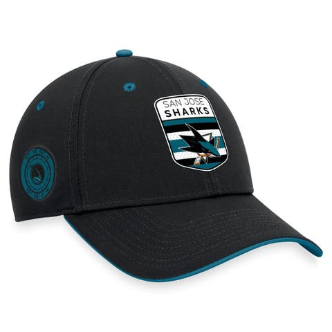 San Jose Sharks Fanatics Branded Team Logo Pride Adjustable Hat - Black