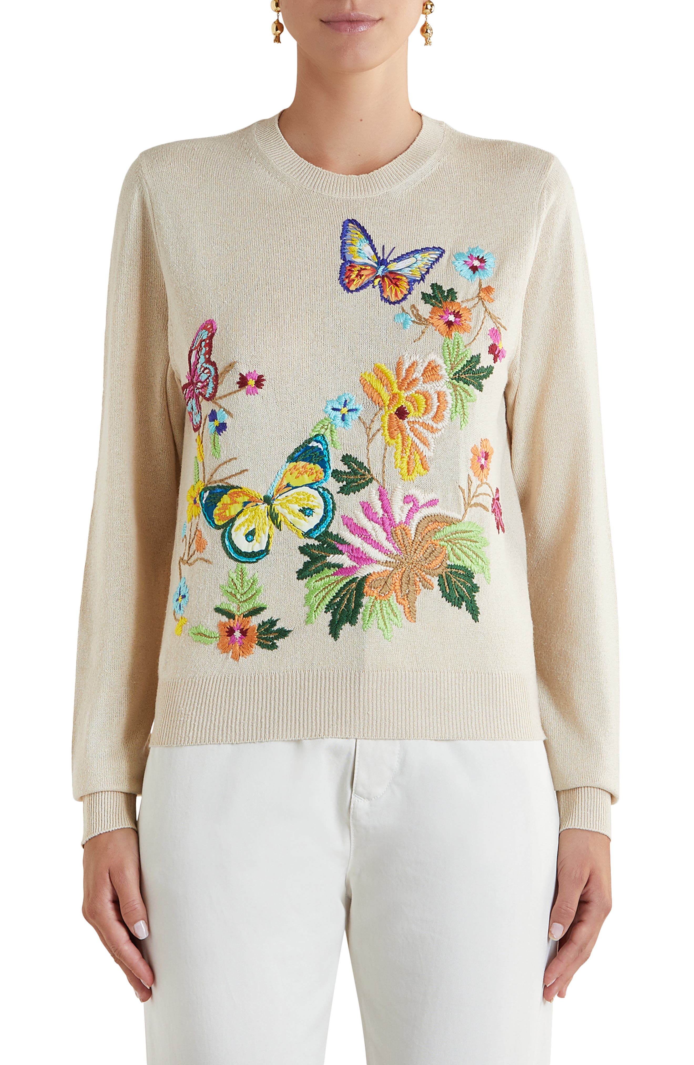 coach hand embroidered sweater