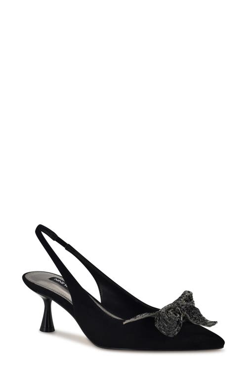 Shop Nine West Rills Pointed Toe Slingback Pump In Black