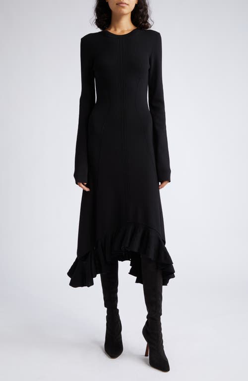 high neck knitted midi dress Beige Knit Dress High Neck Sleeveless Midi main image 1