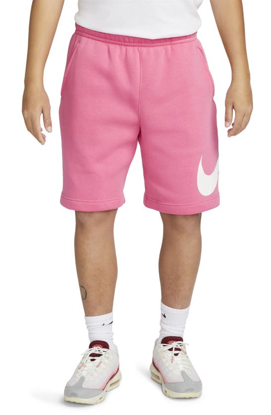 Nike Men's  Sportswear Club Graphic Shorts In Pink