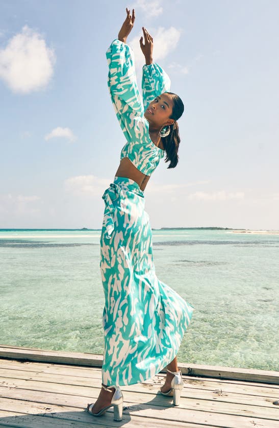 DIARRABLU SEUR PLAYA PRINT WRAP SKIRT