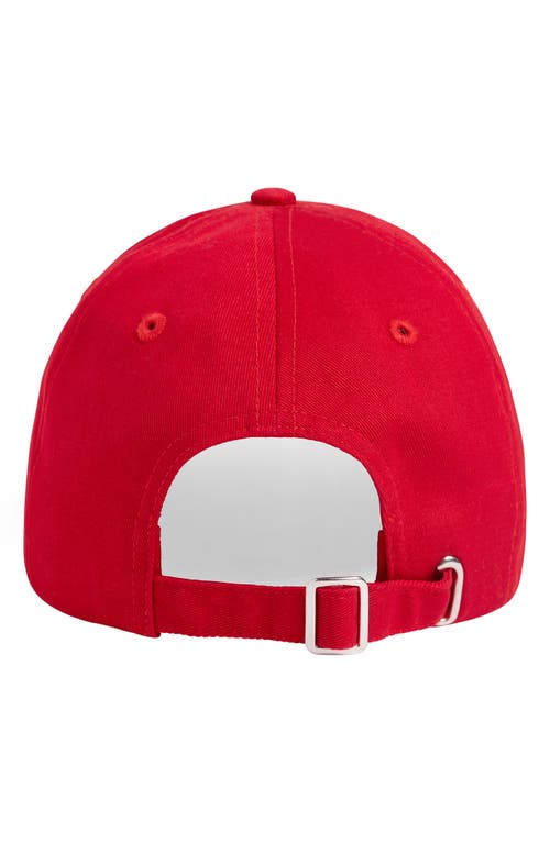 Shop Favorite Daughter Classic Logo Cotton Twill Baseball Cap In Red/white