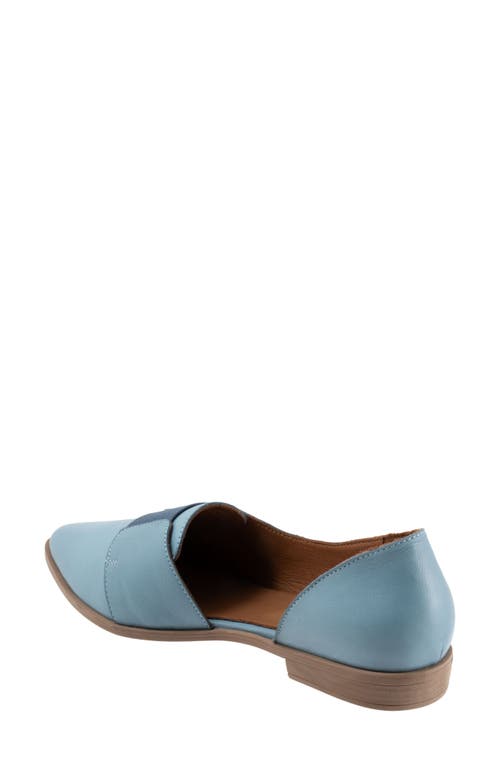 Bueno Brenda Half D'orsay Pointed Toe Flat In Denim