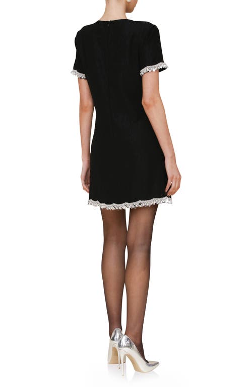 Avec Les Filles Women's Embellished A-line Dress In Black