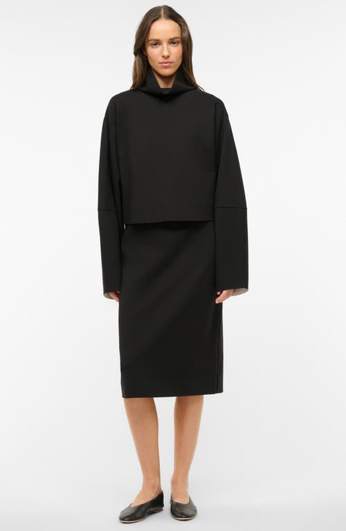 Shop Staud Binoche Turtleneck Top In Black