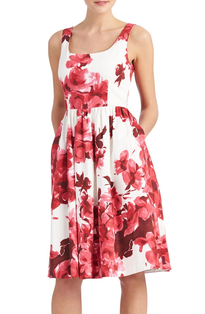 Donna Morgan Floral Print Midi Dress | Nordstrom