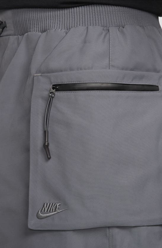 Shop Nike Sportswear Tech Pack Utility Shorts In Iron Grey/ Black/ Iron Grey
