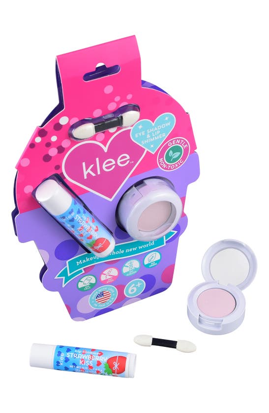 Shop Klee Candy Shimmer Eye Shadow & Lip Shimmer Kit In Pink