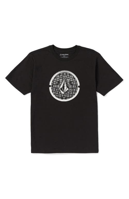 Volcom Circle Stone Graphic T-Shirt in New Black 