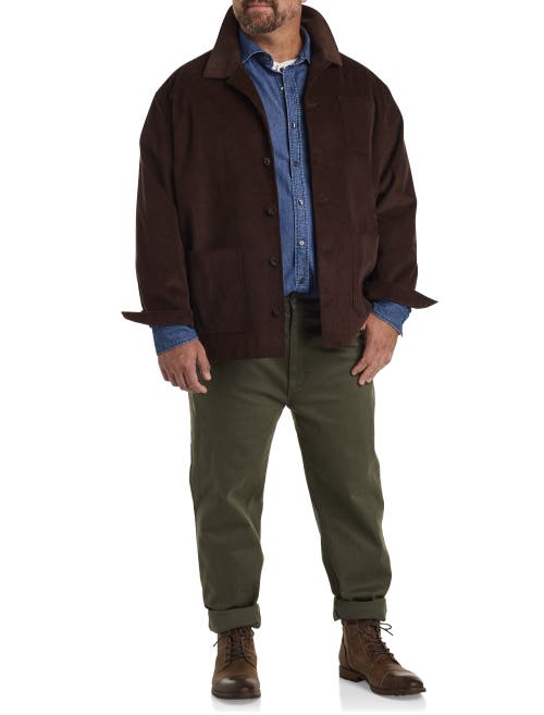 True Nation By Dxl True Nation Corduroy Chore Coat In Java