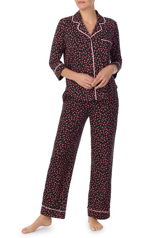 Kate Spade New York print pajamas in Black Print at Nordstrom, Size Small