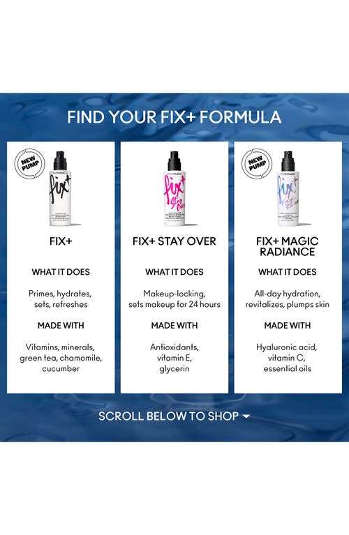 Mac Cosmetics Prep + Prime Fix+ Face Primer & Makeup Setting Spray In No Color