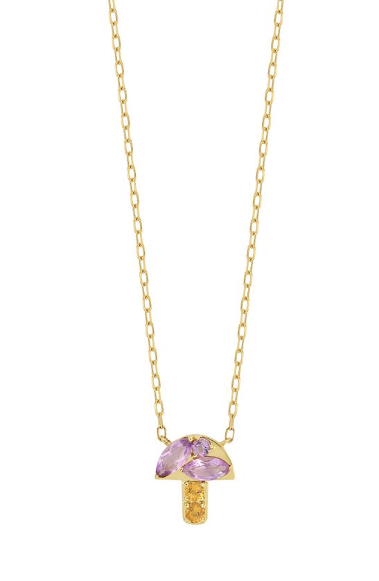 Bony Levy 14k Gold Amethyst & Citrine Pendant Necklace In 14k Yellow Gold