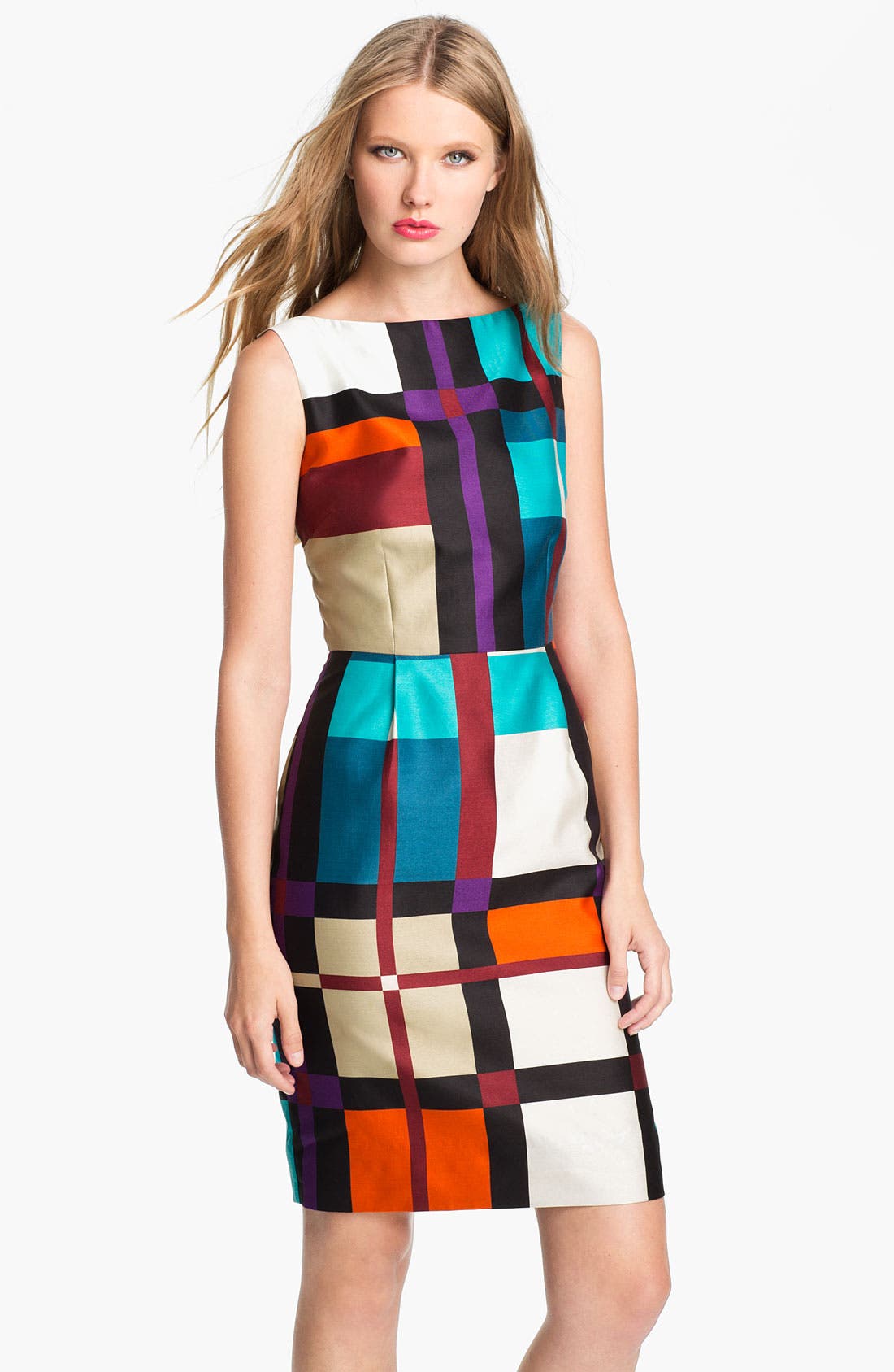 kate spade new york 'purdy' cotton & silk sheath dress (Nordstrom