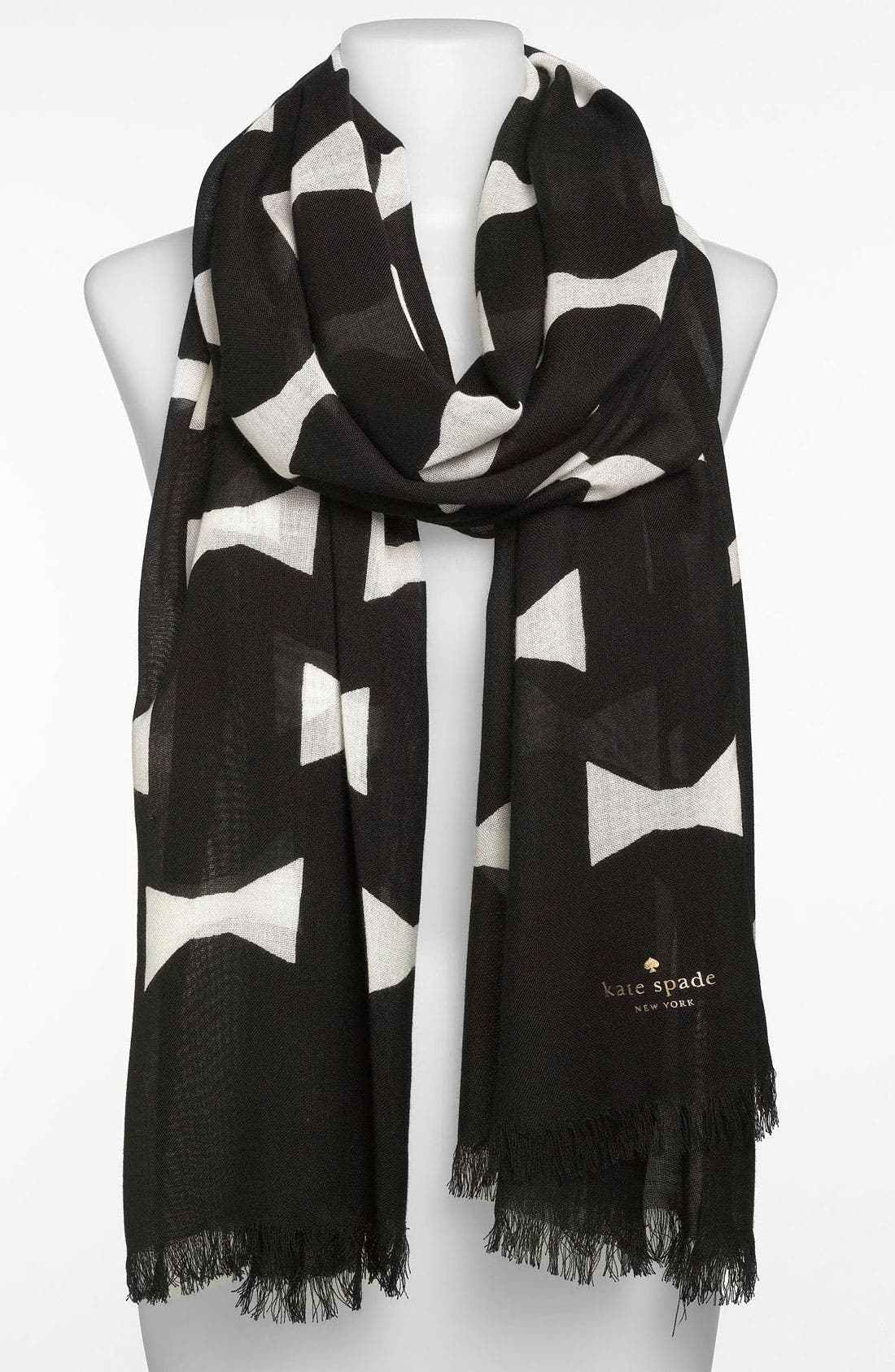kate spade new york 'bow tie large' scarf Nordstrom