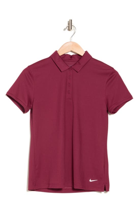 Nike Victory Dri-fit Polo In Team Maroon/ White