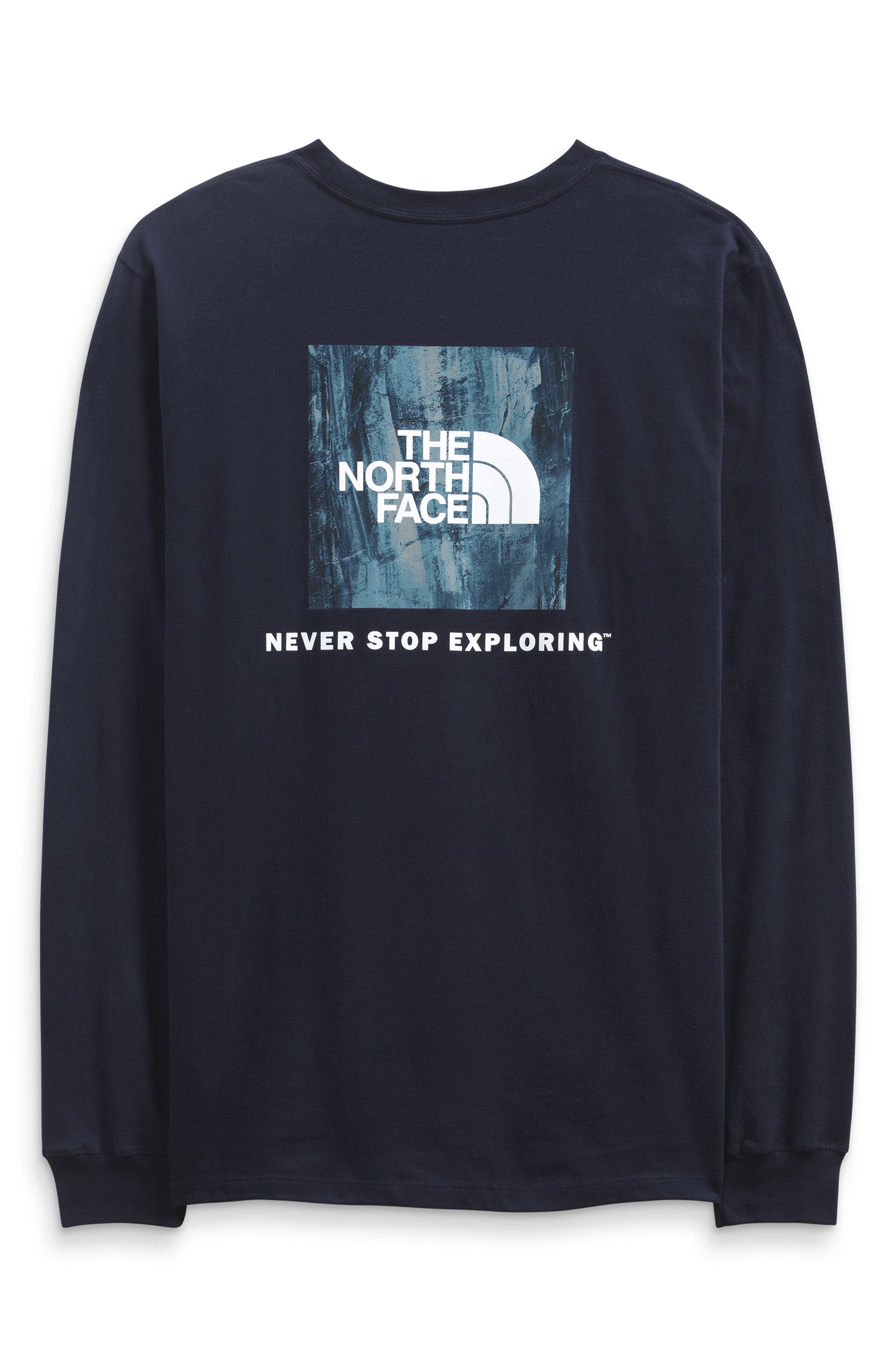 north face box logo tee