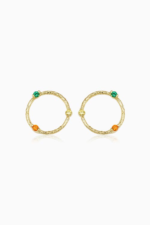 Oradina Women's 14k Yellow Gold, Multistone Circus Studs In Yellow Gold