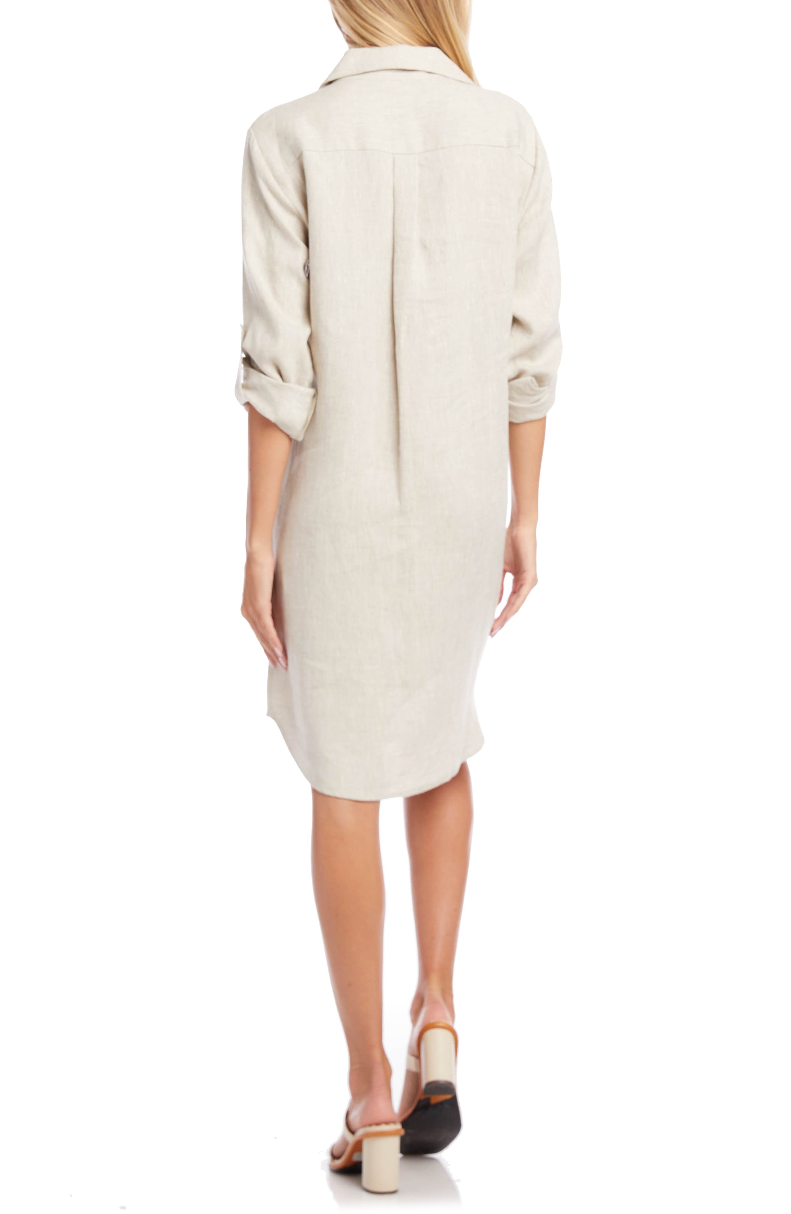 Karen Kane Linen Shirtdress Nordstrom