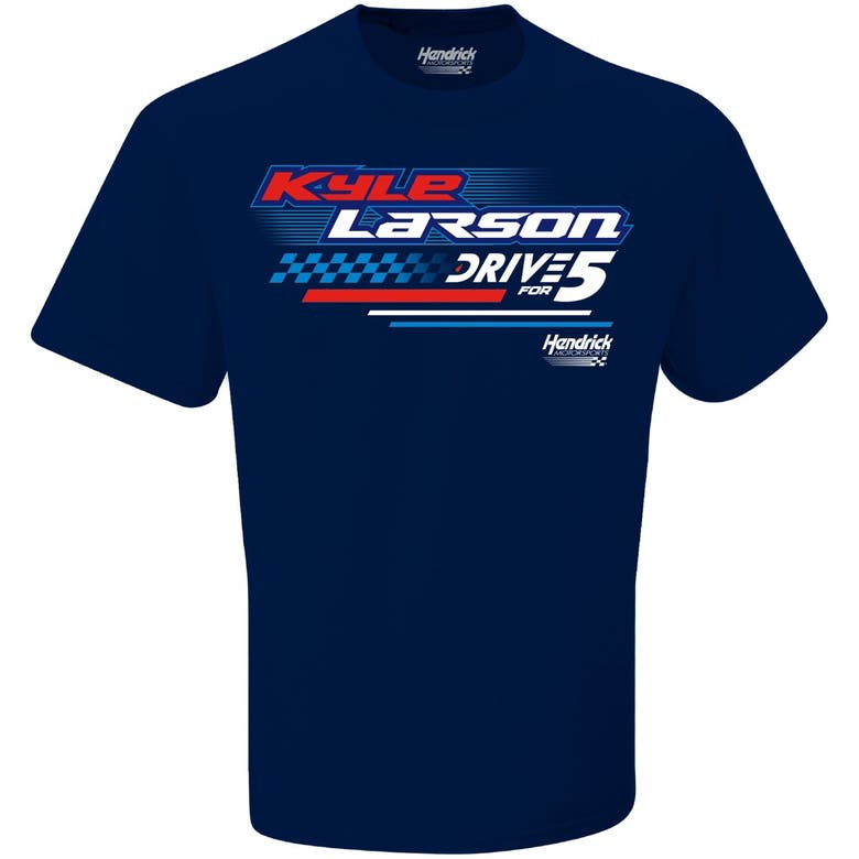 Shop Hendrick Motorsports Team Collection Navy Kyle Larson Valvoline 2-sided T-shirt