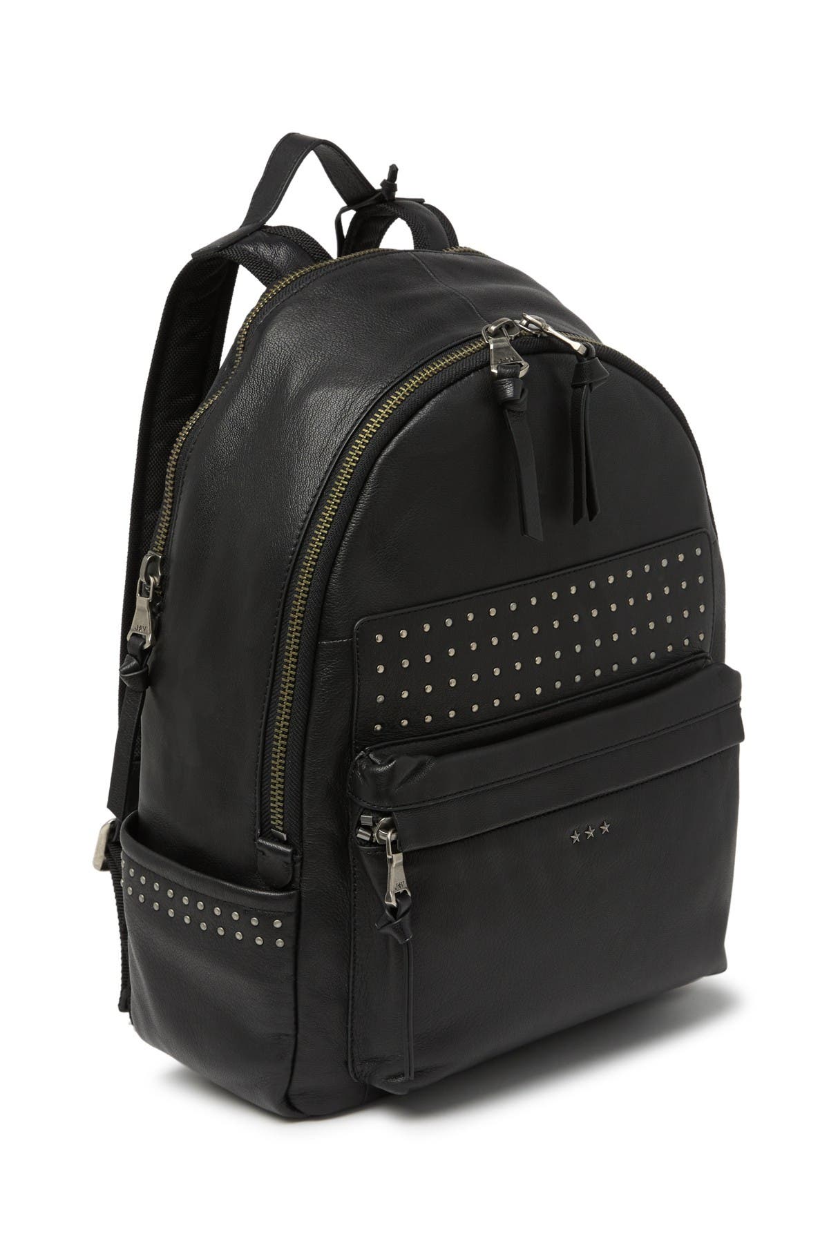 john varvatos leather backpack