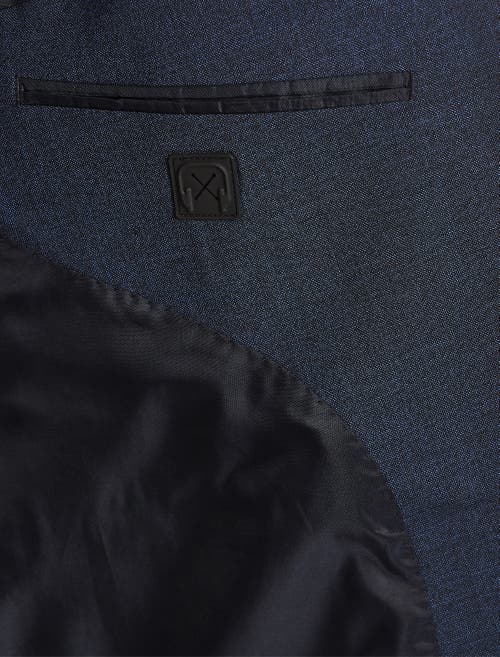 Synrgy By Dxl Jacket-relaxer Performance Mélange Suit Jacket In Blue