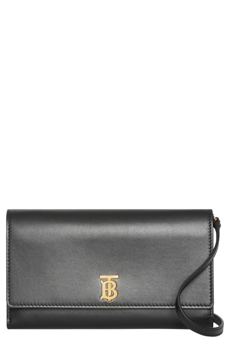 Burberry Monogram Motif Leather Wallet with Detachable Strap | Nordstrom