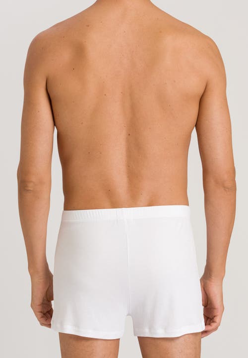Hanro Sea Island Cotton Sea Island Cotton Boxers In White