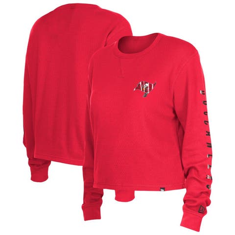 New Era Cardinals Jersey Cropped Long Sleeve T-Shirt