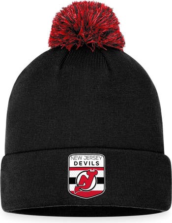 Men's New Jersey Devils Fanatics Branded Black 2023 NHL Draft Cuffed Knit  Hat with Pom