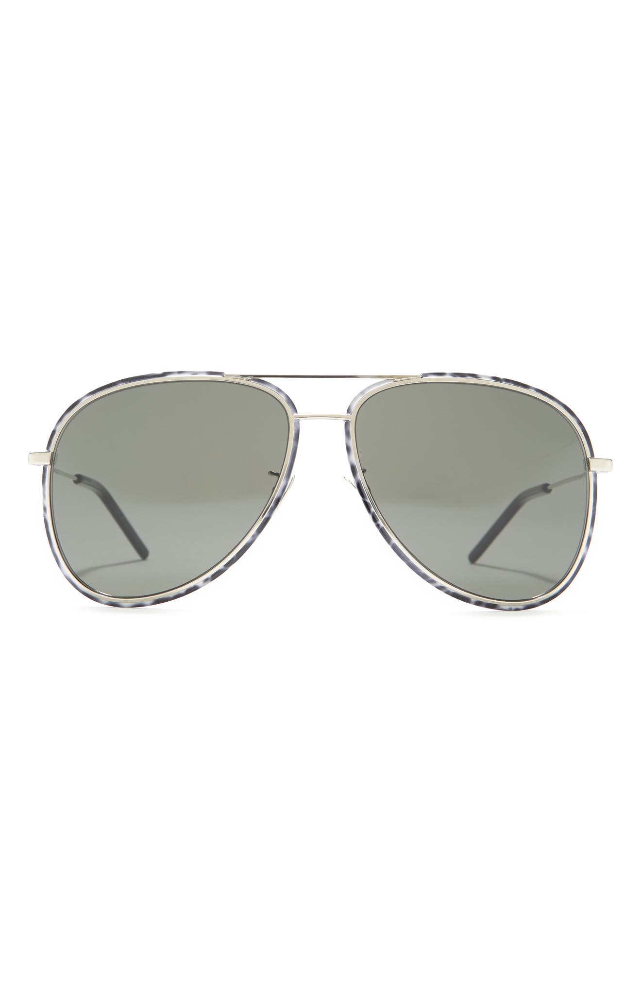 saint laurent 61mm aviator sunglasses