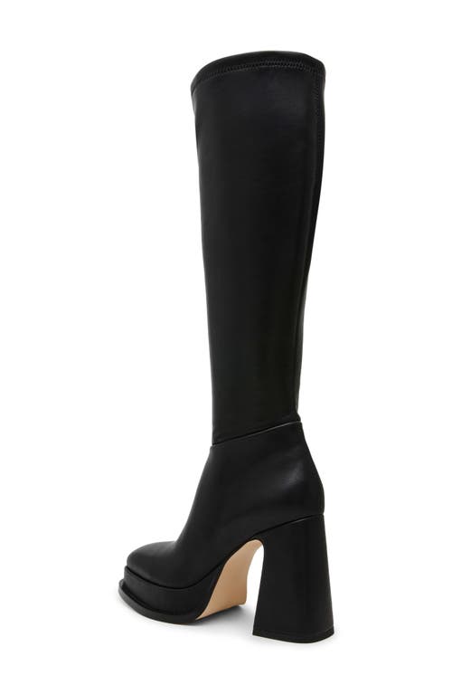 Shop Steve Madden Myndie Knee High Platform Boot In Black