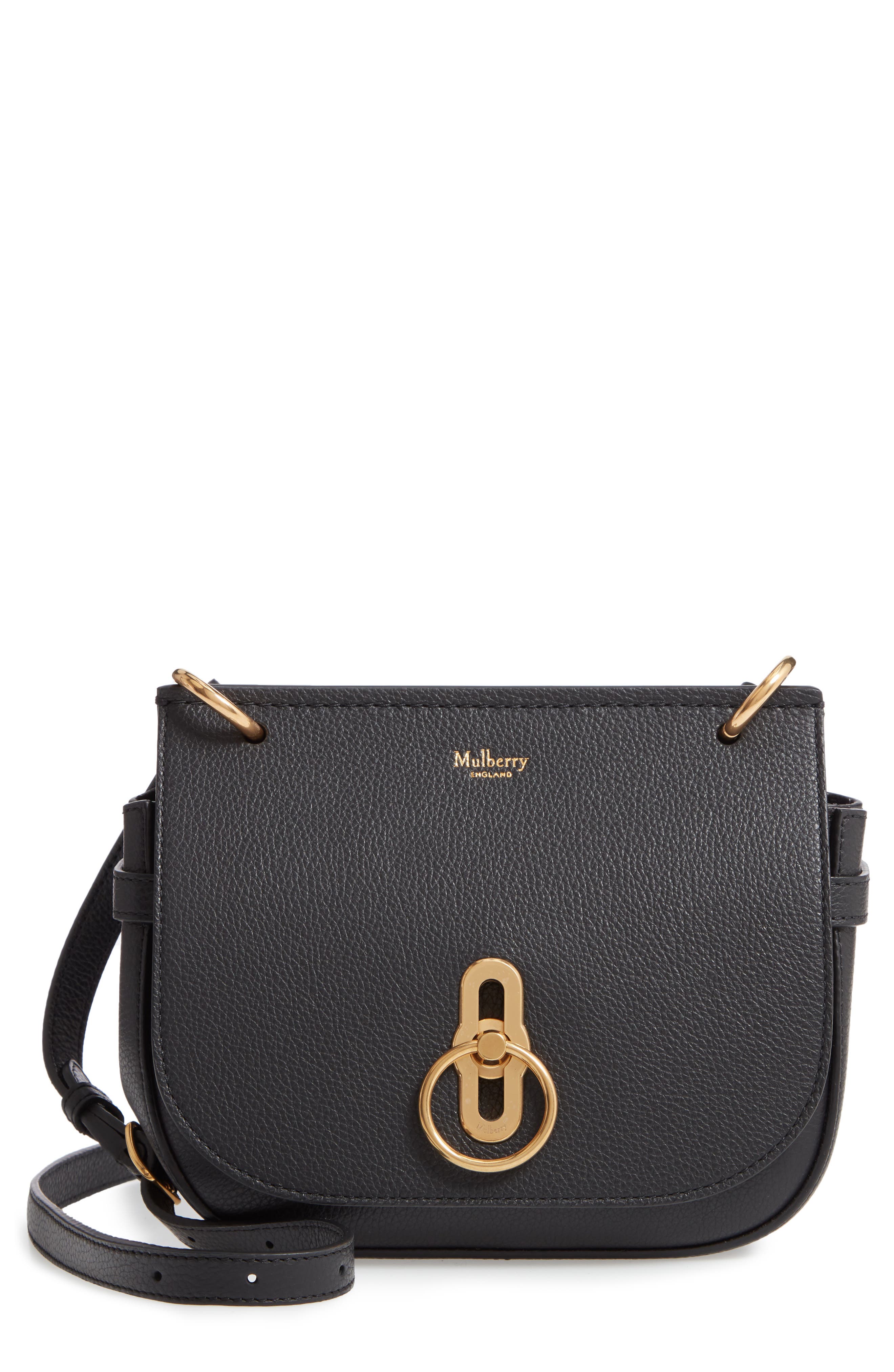 mulberry leather shoulder bag