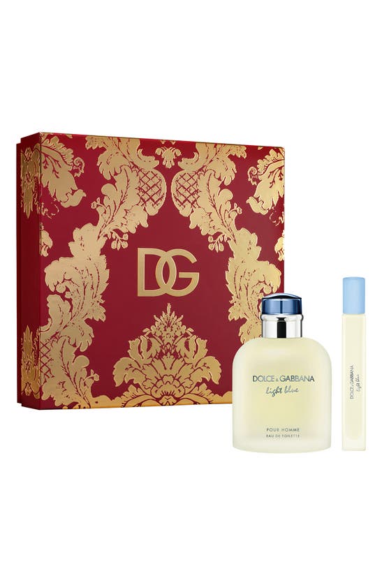 Dolce & Gabbana Light Blue Pour Homme Eau De Toilette 2-piece Gift Set $107 Value In White