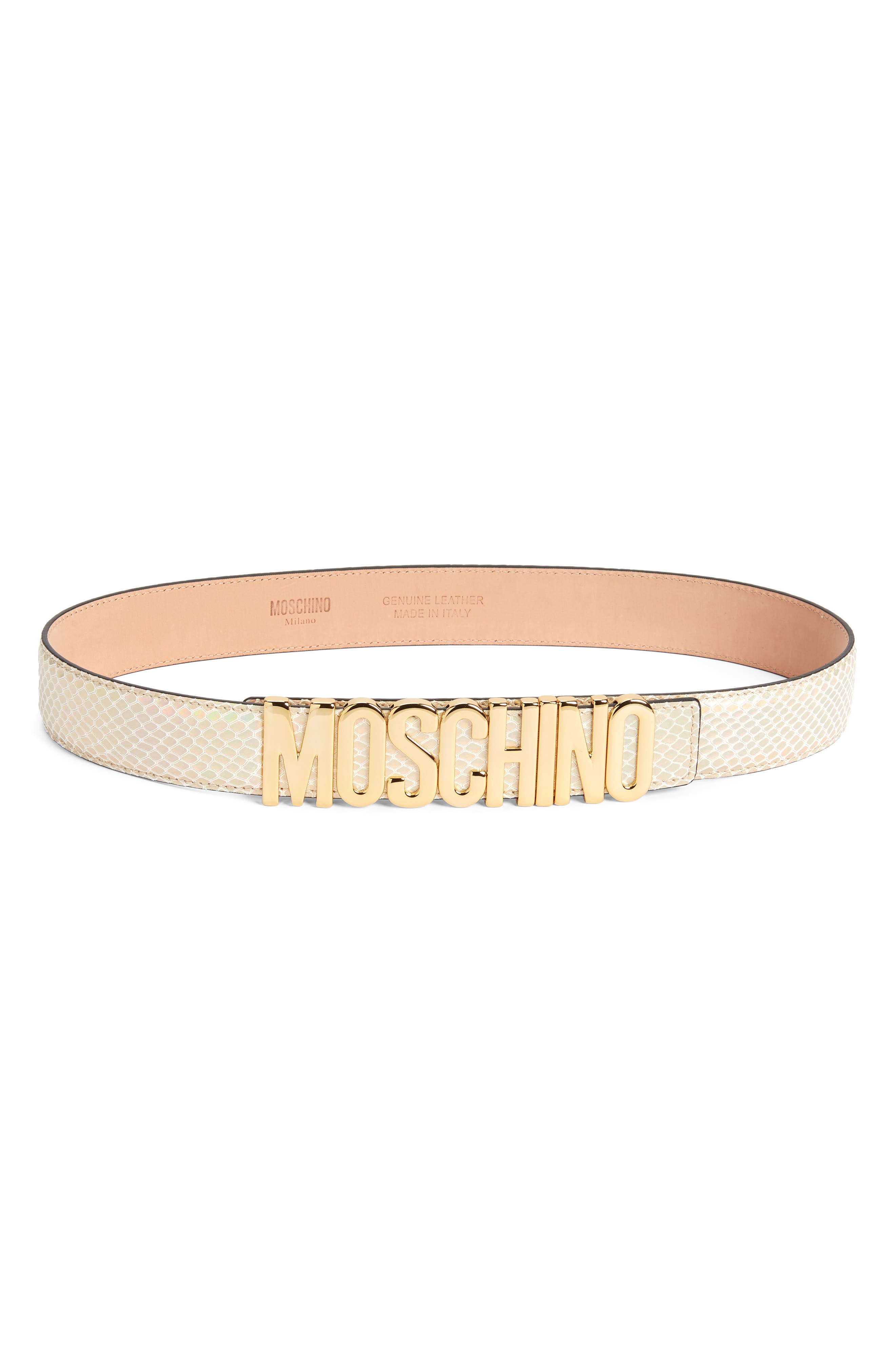 moschino designer belt