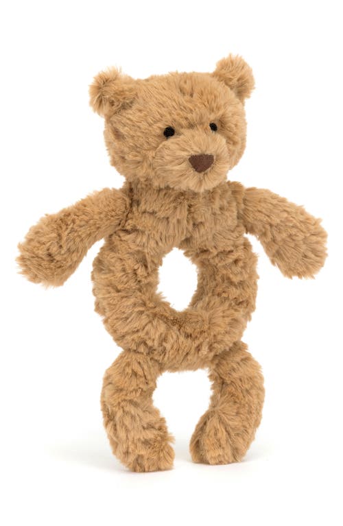 Jellycat Bartholomew Bear Ring Rattle in Brown at Nordstrom